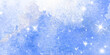 © AminaDesign - Winter snow watercolor background. White abstract texture. Blue sky with falling snow, snowflake. Fantazy design template. Backdrop with a cold light landscape