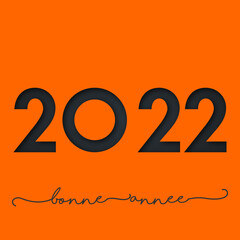 Wall Mural - 2022 - Bonne année - happy new year