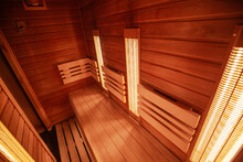 Modern Infrared Sauna In A Wellness Studio