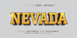 © GatotkacaArt - Editable text effect Nevada 3d effect font style concept