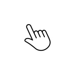 Wall Mural - hand cursor click icon vector