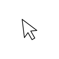 Cursor click icon, cursor sign vector