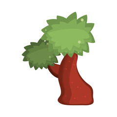 Sticker - tropical jungle tree