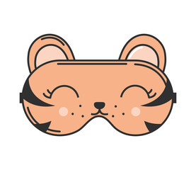 Sticker - sleep mask tiger