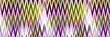 Indonesia space dyed gradient ikat border pattern. Seamless colorful variegated zig zag edge trim effect. Retro 1970 s fashion fashion endless band.