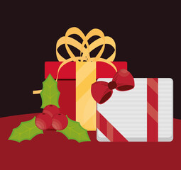 Sticker - christmas gift card