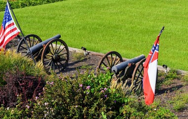 Civil war guns at Vicksburg