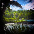 Tropical paradise coastline on the shores of the Big Island
