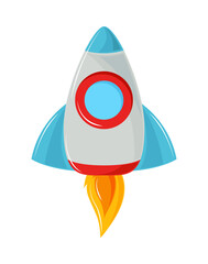 Canvas Print - launch spaceship icon