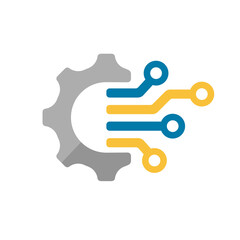 DX ( digital transformation ) vector icon illustration.