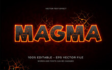 Magma Art Text Effect Fully Editable