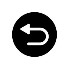 Poster - Back arrow icon in circle