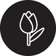 tulip glyph icon