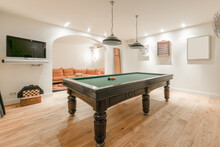 Billiard Room With Pool Table And Rest Zone