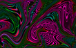Psychedelic colorful distorted liquify effect digital art background.