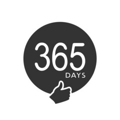 Poster - 365 days message symbol