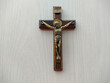 The Christian crucifix, symbol of Jesus Christ, humanity's hope of salvation. Catholic crucifix 