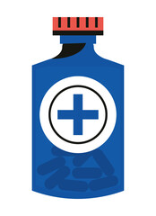 Sticker - medicine bottle drugs