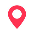 © vadymstock - Location red pin icon sign. Vector illustration