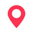 © vadymstock - Location red pin icon sign. Vector illustration