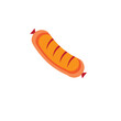 Vector minimalist sausage illustratipon or logo
