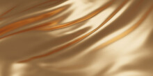 Gold Cloth Background 3D Render