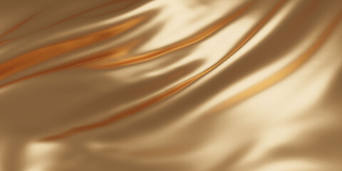 Wall Mural - Gold cloth background 3D render