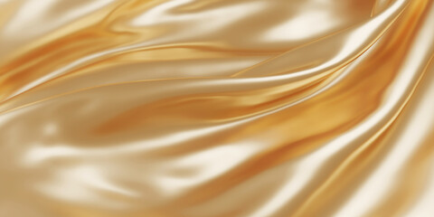 Wall Mural - Luxury gold cloth background 3D render