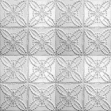 Old Decorative Painted Tin Ceiling Tiles. Seamless Pattern. 
