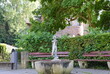 Brunnen im Park in der Kurstadt Bad Pyrmont, Niedersachsen