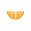 orange slice icon design template vector isolated illustration