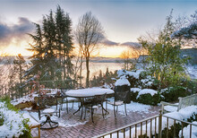 Snowy Morning In Seattle