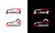 Car service logo set