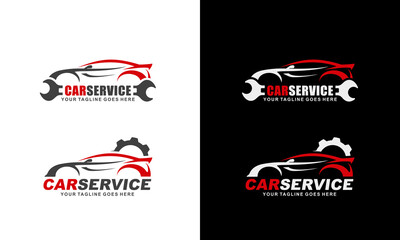 Car service logo set