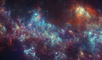 fictional space - cloud bloom nebula - high resolution (13k)