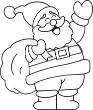 Christmas  Santa Claus Coloring Page