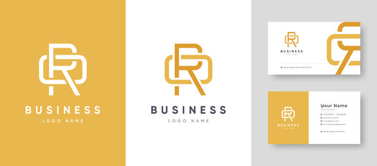 Initial Letter R and O or O or R combination Company business Logo with Business Card Design Fresh or Clean Editable Template