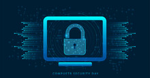 Computer Security Day In Digital Style.