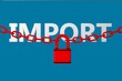 © petrovk - import ban concept chain padlock