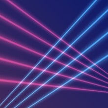 80s 90s Retro Glowing Laser Beam Rays Background