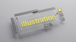 © Chaosamran_Studio - Graphic designer creative creator design logo artwork curve pen tool illustration equipment icons digital computer display workspace. Graphic design software. 3d rendering.