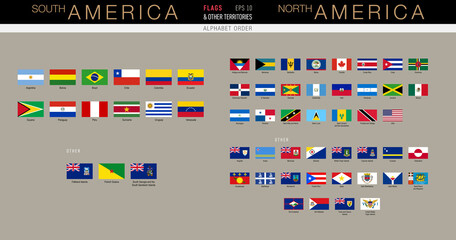 Wall Mural - national flags of the world