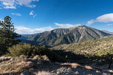 View Of Mt Baden-Powell From Inspiration Point Vista On Angeles Crest Highway In The San Gabriel Mountains Area Of Los Angeles County, California.  