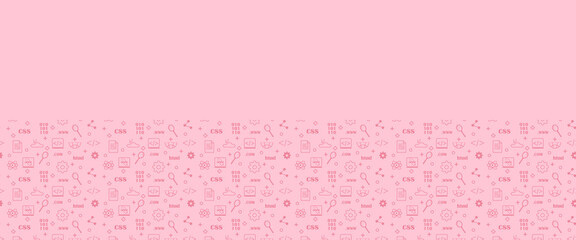 Seamless pattern web sketch vector seamless doodle style paintings