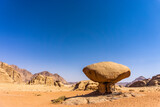 Fototapeta  - Mushroom Rock in Wadi Rum