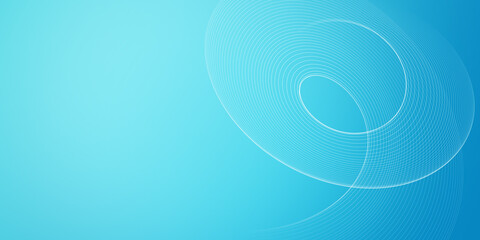 Wall Mural - Abstract soft blue background with wavy lines for banner design template