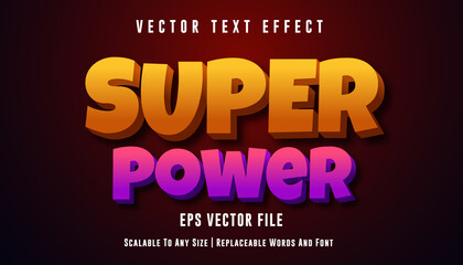 Poster - Editable text effect super style