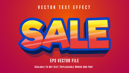 Poster - sale editable text effect style