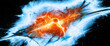 Birth of supermassive black hole with fiery accretion disc