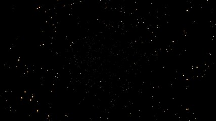 Wall Mural - Stars are moving in the night sky. Background of the cosmic stellar space in the universe.